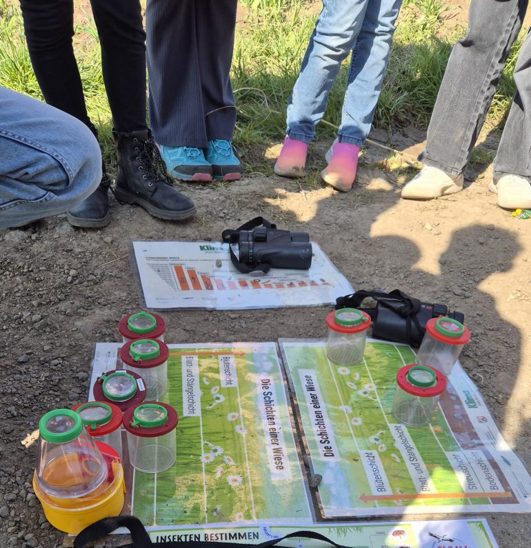 Foto: NABU-Naturschutzstation Niederrein Exkursion-Wiese-Boden-Regenbogenschule